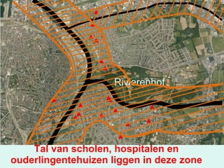 Tal van scholen, hospitalen en ouderlingentehuizen liggen in deze zone Rivierenhof 