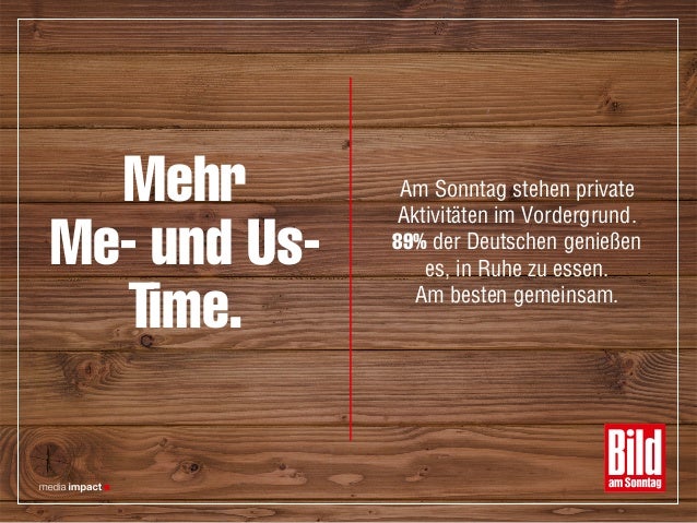 BILD am SONNTAG Sonntagsstudie Sonntag. Entspannt. Entscheiden.