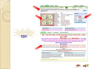 Một sản phẩm bình thường được mô tả  TỐT   