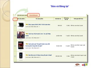 Chọn tính năng  “ Sửa và Đăng lại ”  để cập nhật nhanh hàng loạt sản phẩm lên chợ 