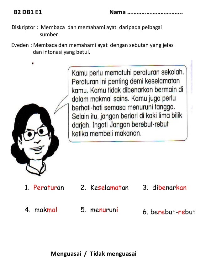 Eveden B.Melayu Tahun 2
