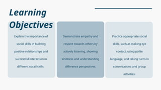 The role of parents and teachers in teaching Social skills to children ...