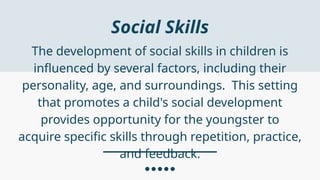 The role of parents and teachers in teaching Social skills to children ...