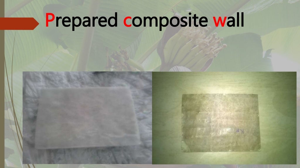 Banana fiber reinforced composite material