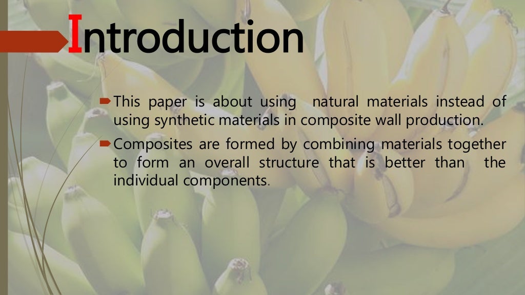 Banana fiber reinforced composite material