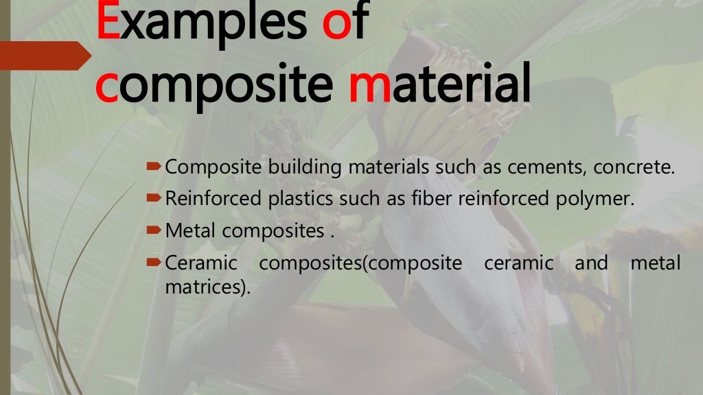 Banana fiber reinforced composite material