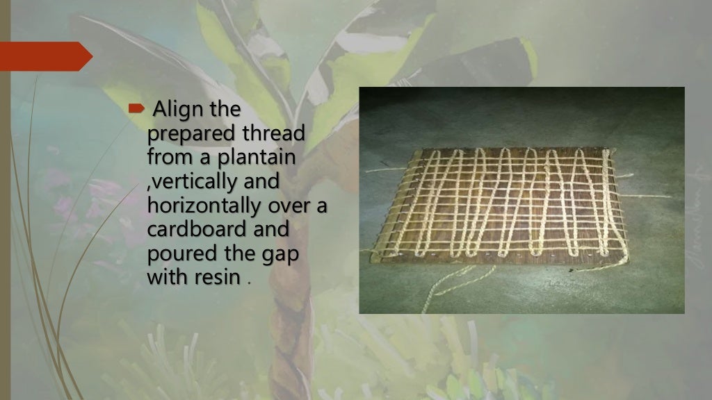 Banana fiber reinforced composite material