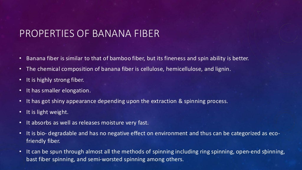 Banana Fiber Reinforced Composite Materials