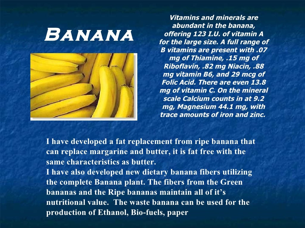 Banana presentation