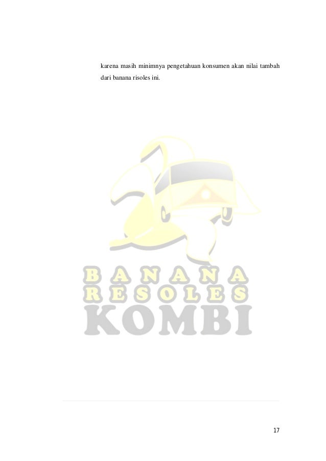 Banana risoles combi (contoh bisnis plan)