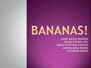 Bananas product english