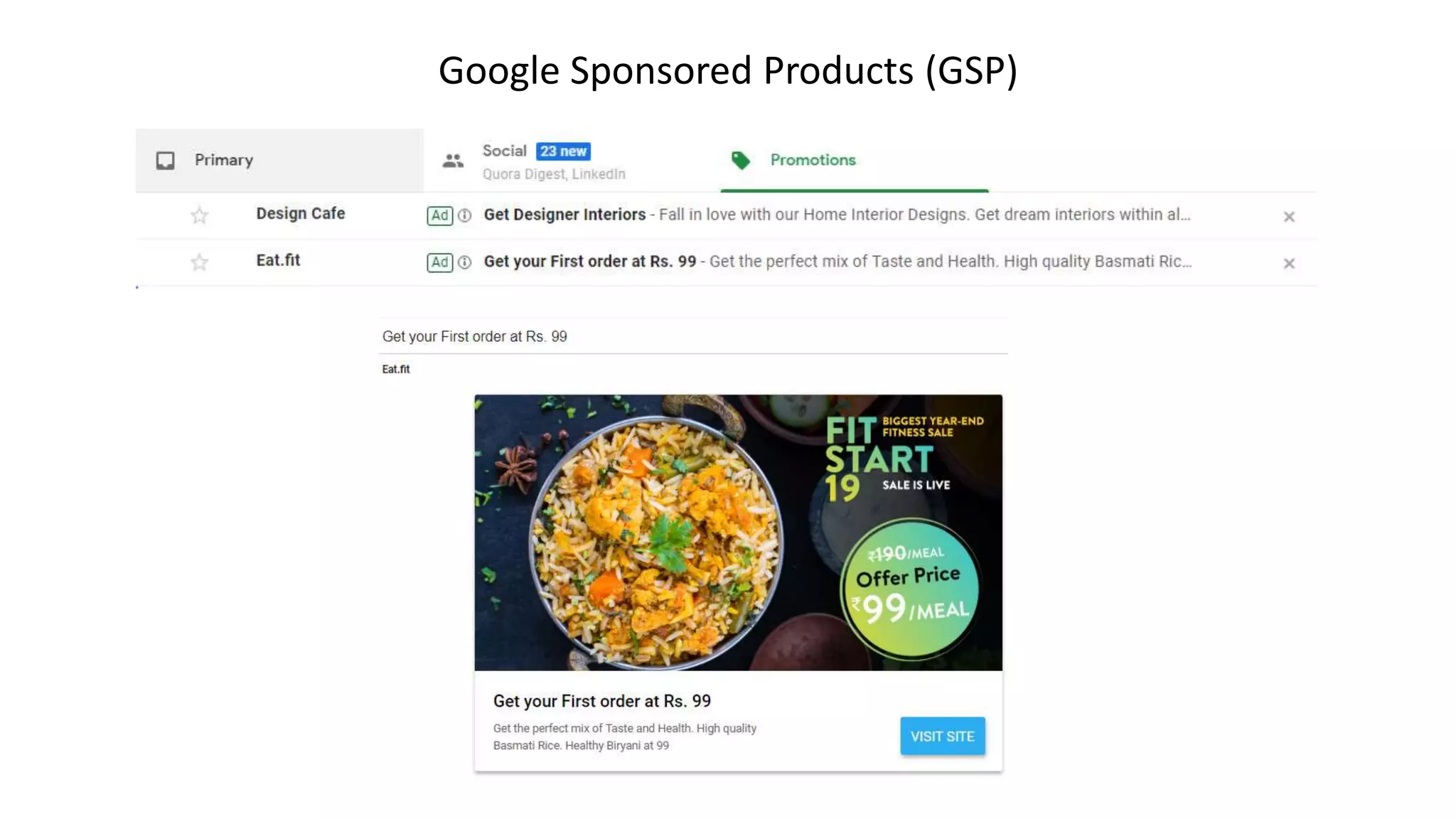 Google Sponsored Products (GSP)
 