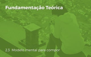 2.3 Modelo mental para compor
Fundamentação Teórica
 