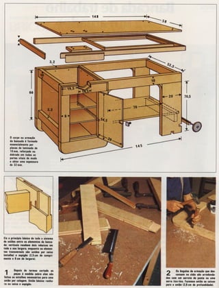 Bancada para marcenaria