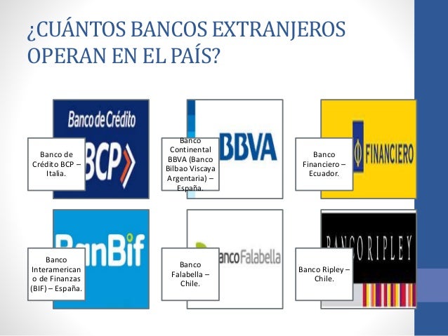 creditos bancos extranjeros