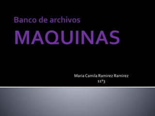 Maria Camila Ramirez Ramirez 
11º3 
 