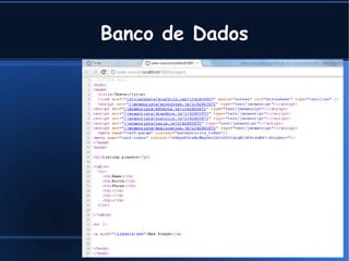 Banco de Dados




         Cleber @ Tavares Junior .com
 