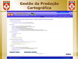 Gestão da Produção
   Cartográfica




                     Vídeo
 