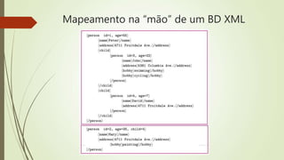 Mapeamento na “mão” de um BD XML 
 