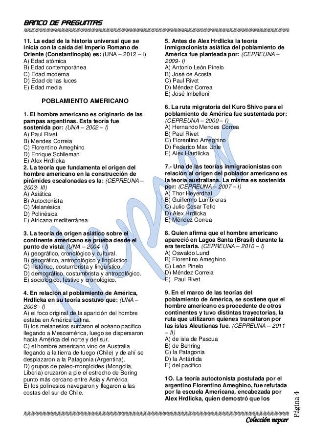 preguntas sobre historia y respuestas banco de preguntas de historia unap actualizado 2013 preguntas sobre historia y respuestas banco de preguntas de historia unap actualizado 2013