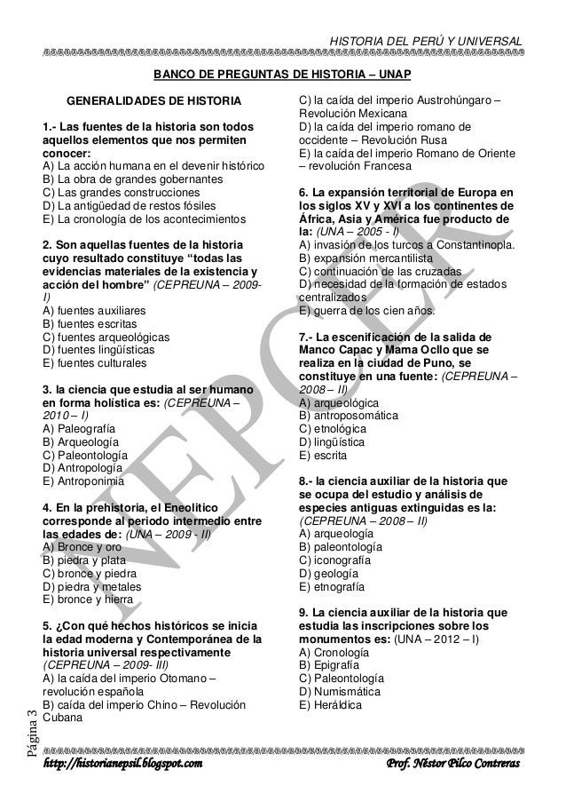 preguntas de historia general banco de preguntas historia preguntas de historia general banco de preguntas historia
