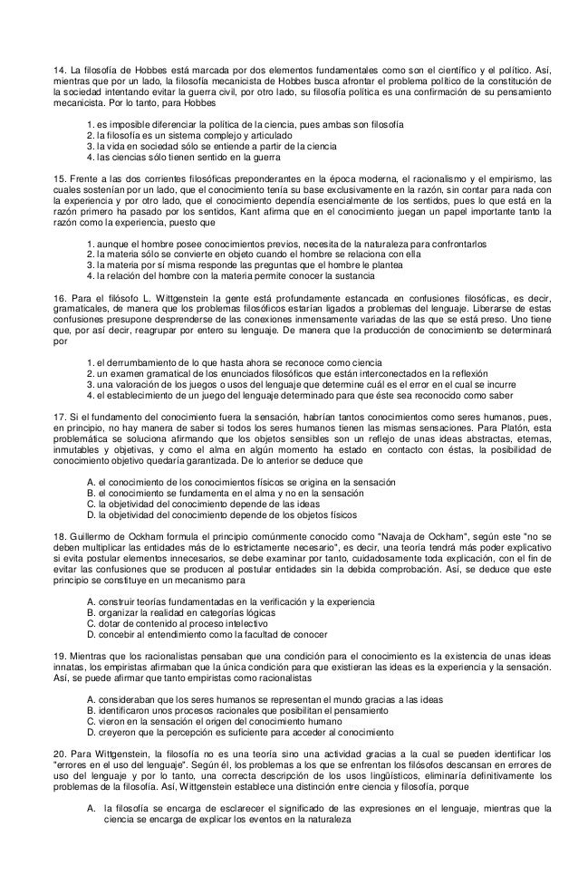 Banco De Preguntas Filosofia