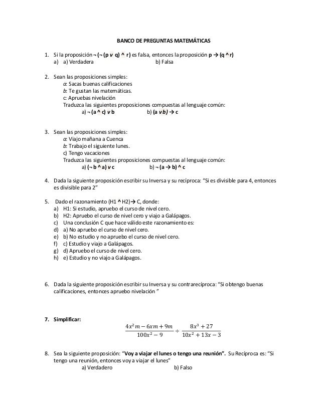 preguntas matematicas banco de preguntas matem 225 ticas preguntas matematicas banco de preguntas matem 225 ticas