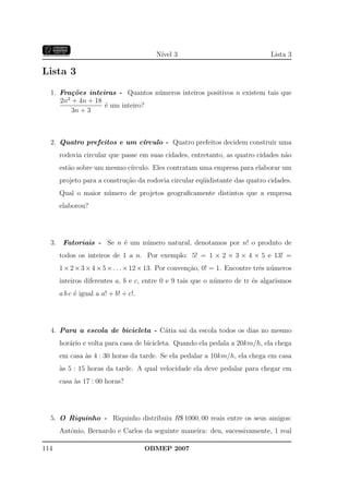 Banco Questoes 2007 Da Obmep