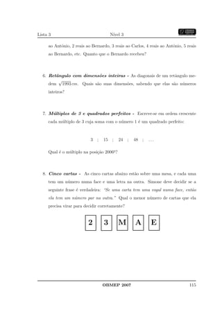 Banco Questoes 2007 Da Obmep