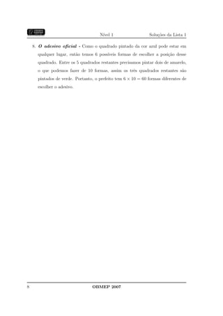 Banco Questoes 2007 Da Obmep