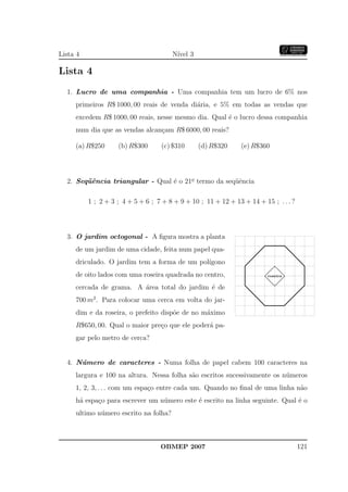 Banco Questoes 2007 Da Obmep