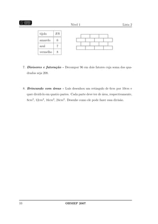Banco Questoes 2007 Da Obmep