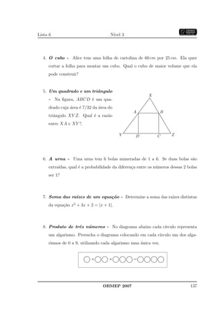 Banco Questoes 2007 Da Obmep