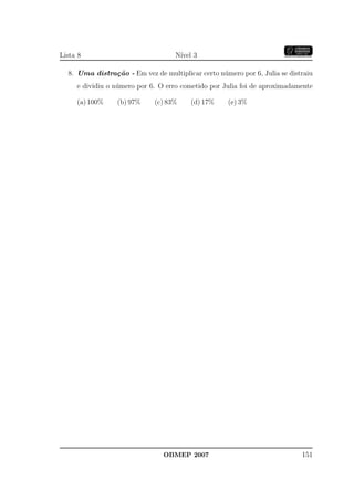 Banco Questoes 2007 Da Obmep