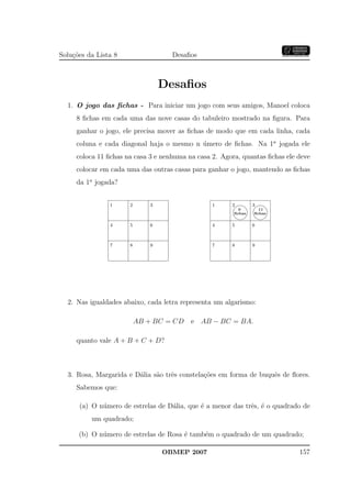 Banco Questoes 2007 Da Obmep