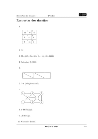 Banco Questoes 2007 Da Obmep