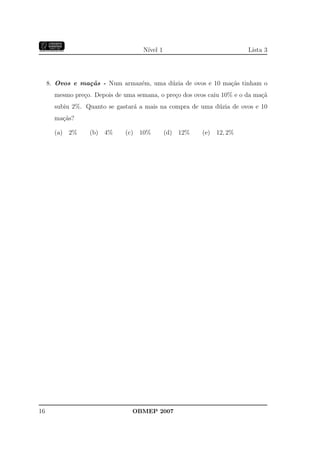 Banco Questoes 2007 Da Obmep