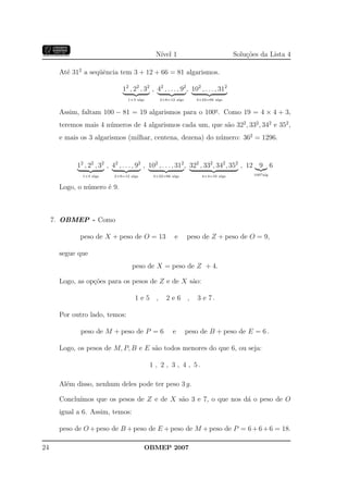 Banco Questoes 2007 Da Obmep