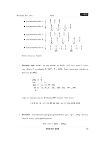 Banco Questoes 2007 Da Obmep