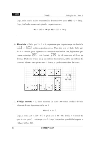 Banco Questoes 2007 Da Obmep