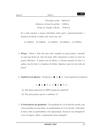 Banco Questoes 2007 Da Obmep