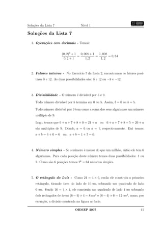 Banco Questoes 2007 Da Obmep