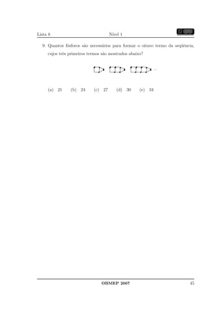 Banco Questoes 2007 Da Obmep