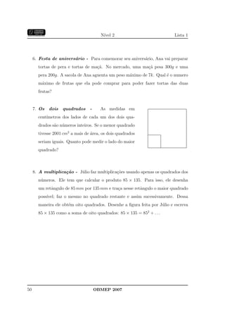 Banco Questoes 2007 Da Obmep