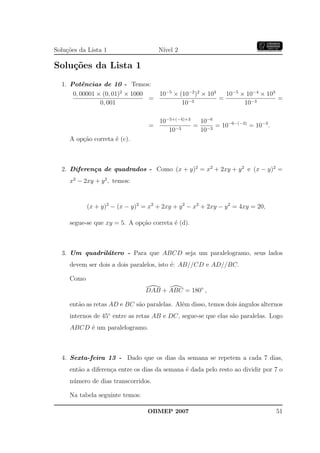 Banco Questoes 2007 Da Obmep