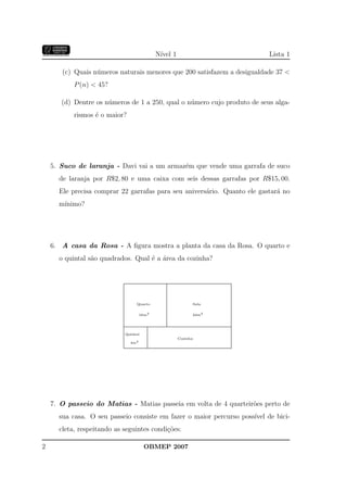 Banco Questoes 2007 Da Obmep