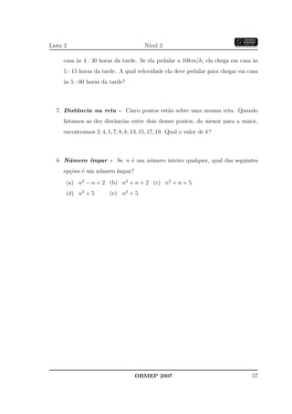 Banco Questoes 2007 Da Obmep