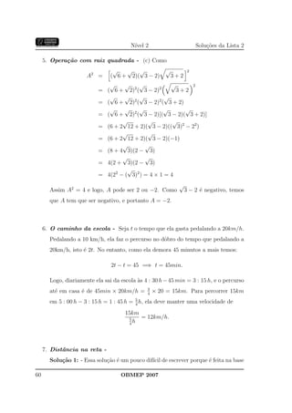 Banco Questoes 2007 Da Obmep