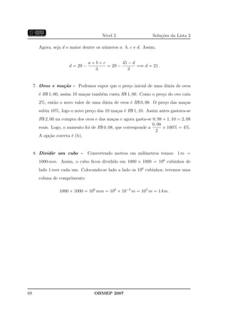 Banco Questoes 2007 Da Obmep