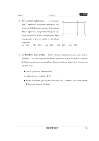Banco Questoes 2007 Da Obmep